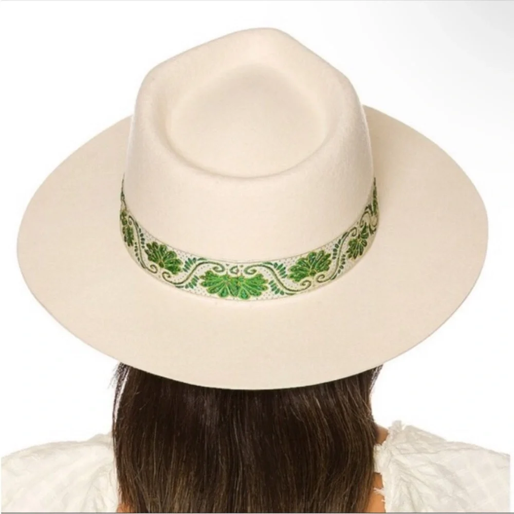 Lack Of Color Ivy Beverly Fedora Hat In White. NWT! Sz S (55cm) & M (57cm) - Picture 3 of 16